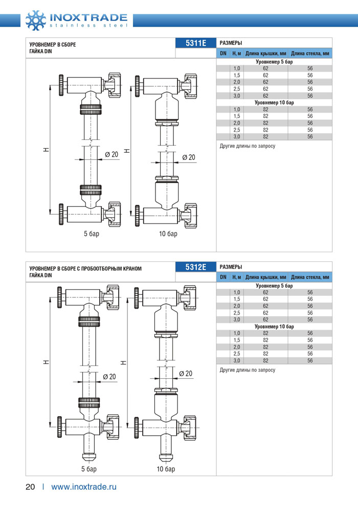 Специальная арматура и комплектующие Инокстрейд 20